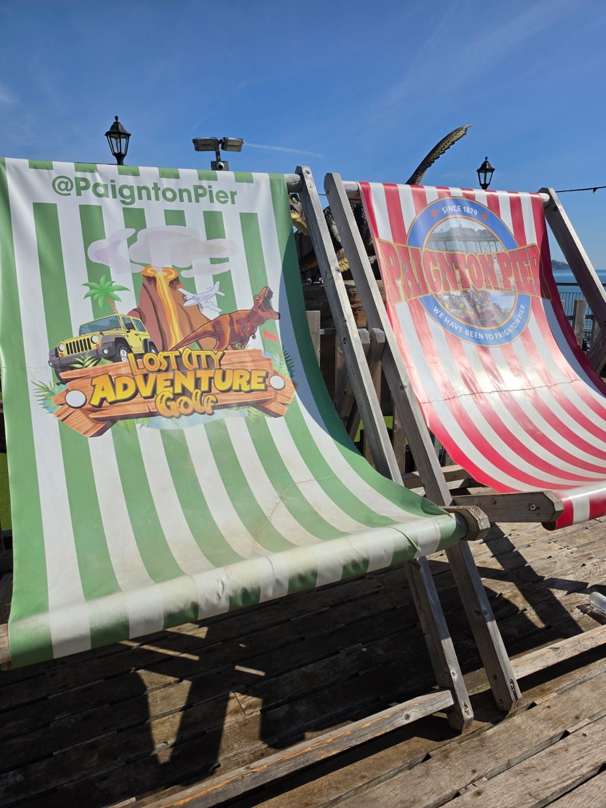 Deckchairs on Paignton Pier