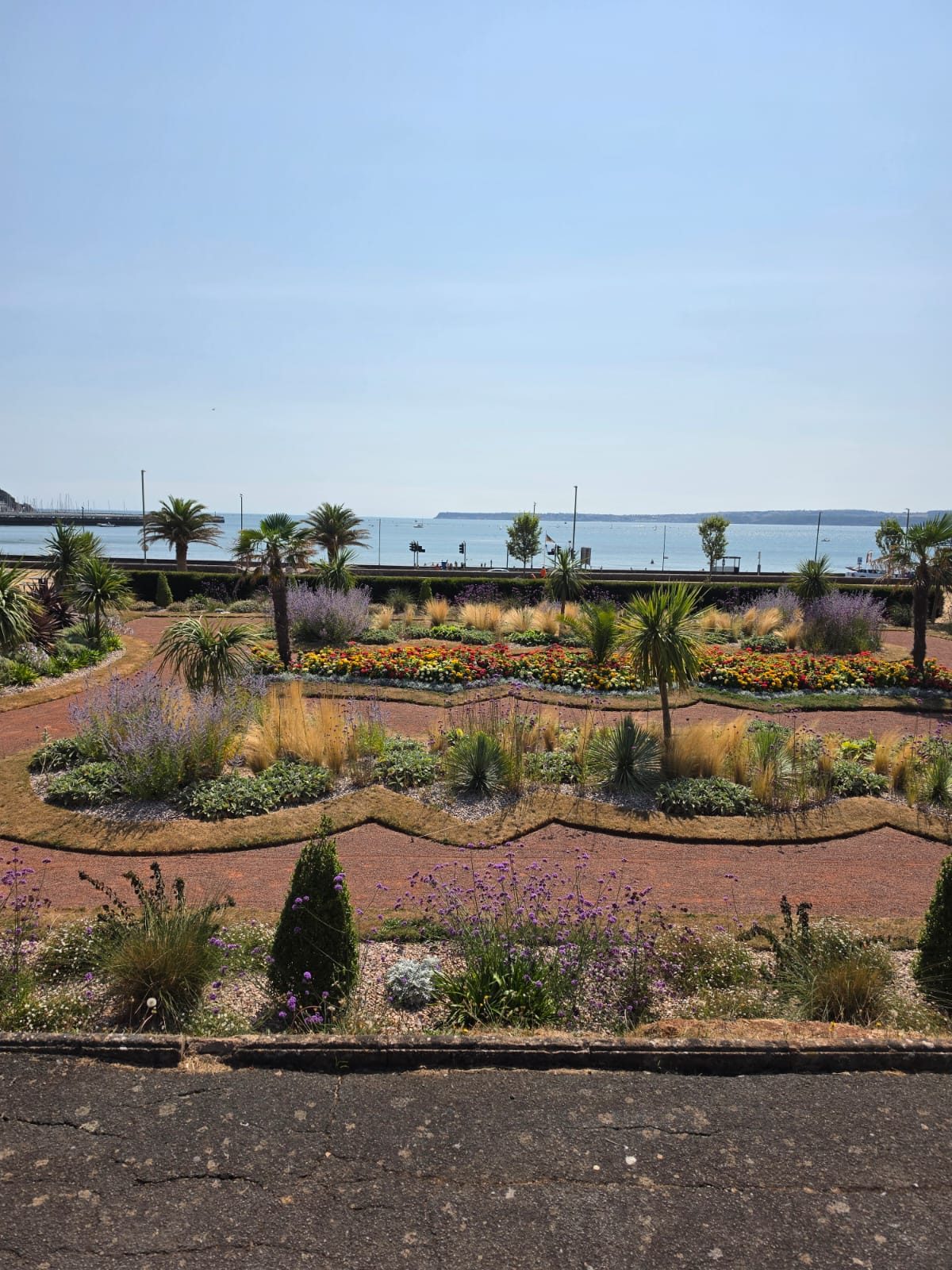 Landscaped seafront gardens overlooking the sea